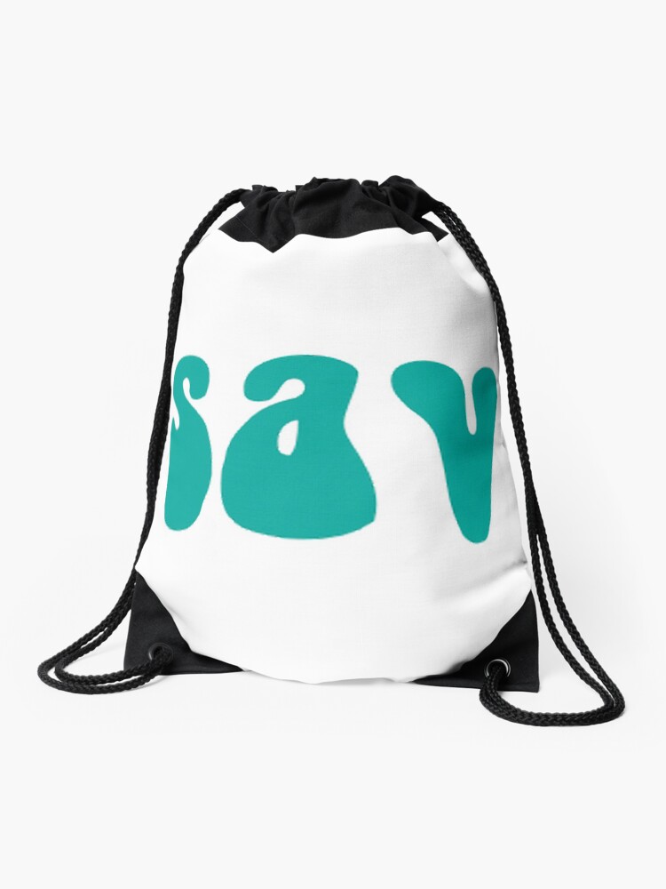 Sav On Bags >> Sav Turquoise Drawstring Bag Sav On Bags >> Sav Turquoise Drawstring Bag