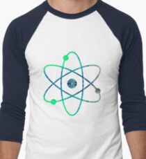 Wissenschaft ATOM-Symbol Baseballshirt für Männer