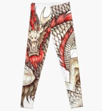 Red Crested Dragon Leggings