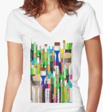 Real Weapons Of Mass Creation II Women's Fitted V-Neck T-Shirt