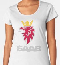 Saab-Logo-Produkte Frauen Premium T-Shirts