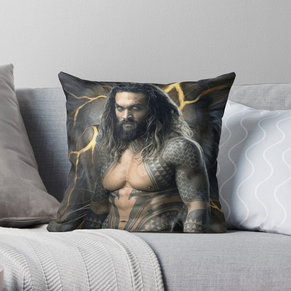 Jason Momoa Throw Pillow