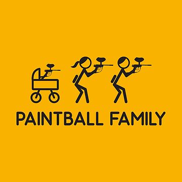 Artwork thumbnail, Paintball Family - Funny Paintball Gift by yeoys