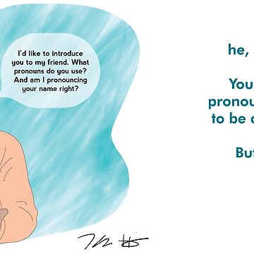 Artwork thumbnail, he, she, they, ze ... your mug will remind everyone how to ask about gender pronouns by ThinkAgainTC
