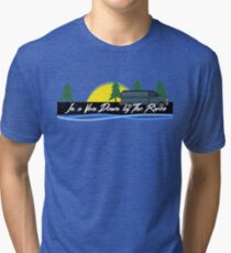 Camiseta de tejido mixto En una camioneta por el río - Matt Foley