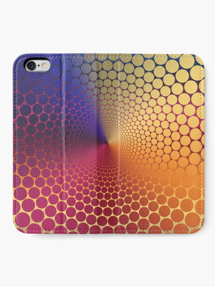Alternate view of Optical Illusion Angle Gradient on Linear Gradient iPhone Wallet