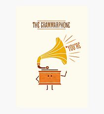 Grammarphone Photographic Print