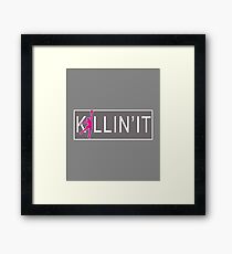 Cool Womens & Girls Volleyball Gift Killin it Volleyball Framed Print