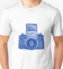 Giant East German Camera - Navy Blue Unisex T-Shirt