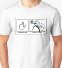 Press Button, Receive Bacon Unisex T-Shirt