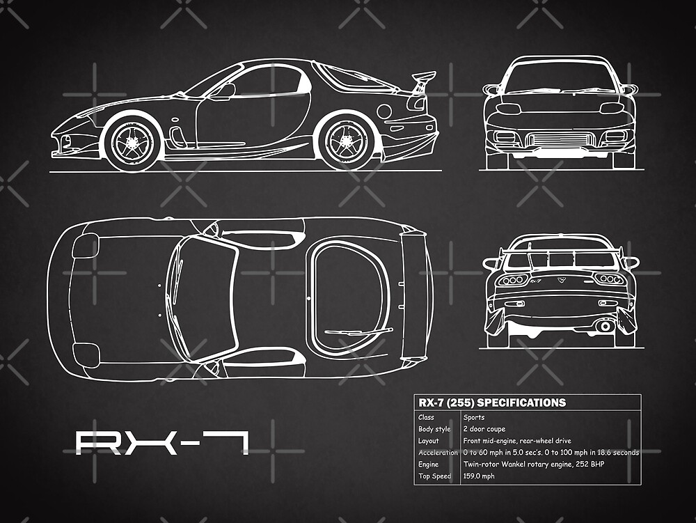 Mazda rx 7 blueprint