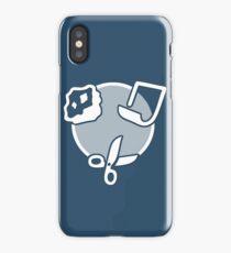 Rock Paper Scissors - white iPhone Case