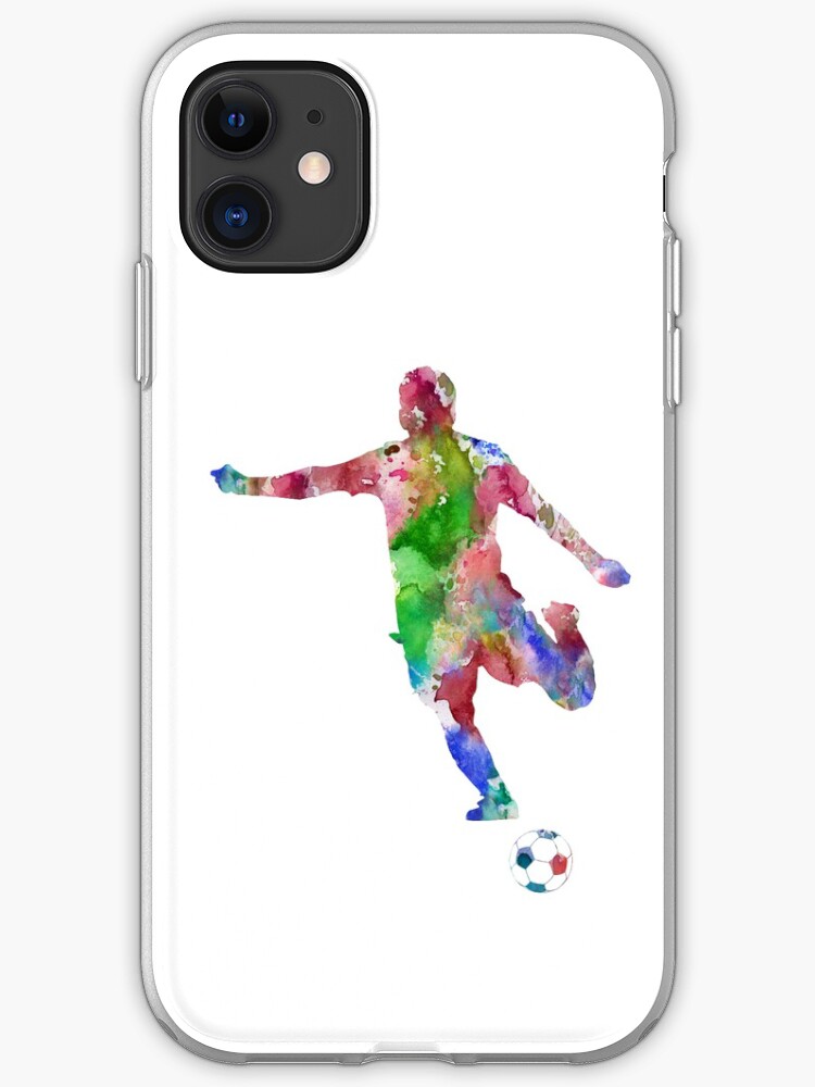 "Male Soccer Player, male football player" iPhone Case & Cover by
