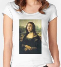Camiseta entallada de cuello redondo Nicholas Cage Mona Lisa