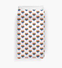 Gay Pride Flag Herz Bettbezug