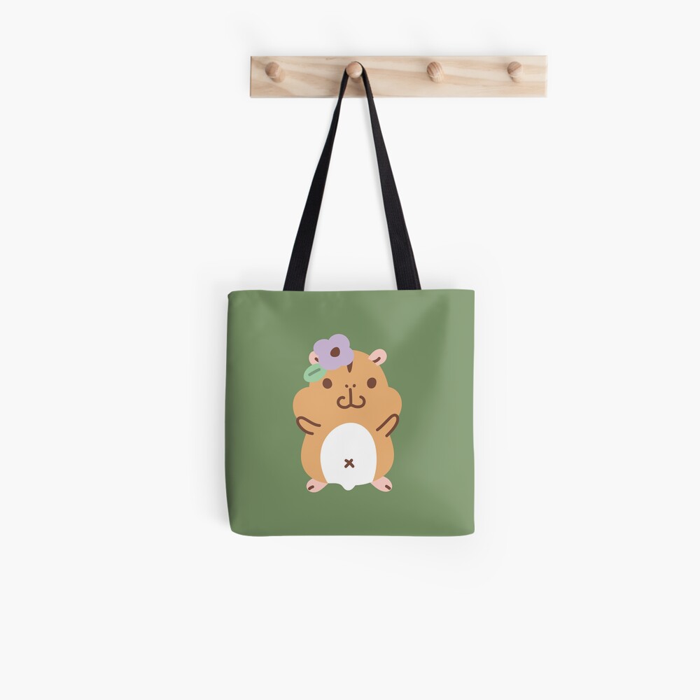 Hamsters and flowers Pattern Tote Bag