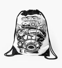 Supercharger B&W Drawstring Bag