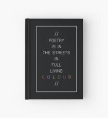 Cuaderno de tapa dura poesía en las calles