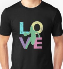 Cute & Cool Basketball LOVE Gift for Women & Girls Slim Fit T-Shirt