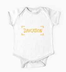 Daycation - 4 Corners Logo Short Sleeve Baby One-Piece