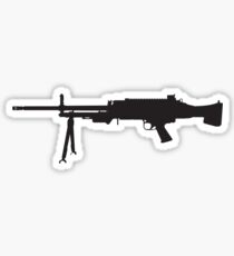M240 Machine Gun Sticker