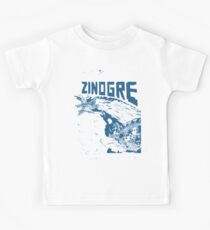 Monster Hunter- Zinogre Roar Design Blue Kids Tee