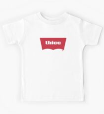 Thicc Words Millennials Use Someone with curves Kids T-Shirt