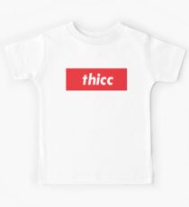 Thicc Words Millennials Use Someone with curves Kids T-Shirt