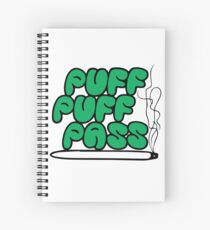 Puff Puff Pass (Green) Spiral Notebook