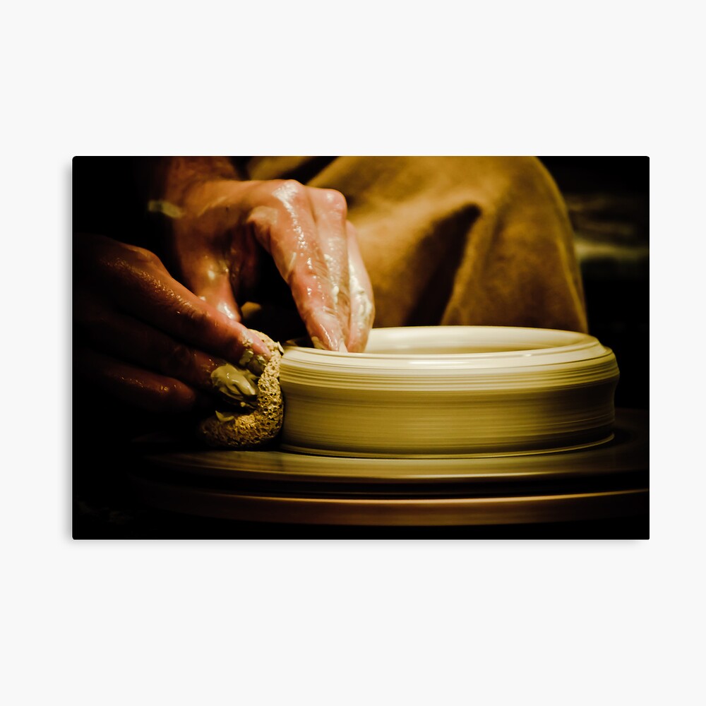 Wheel Turned Pottery Canvas Print