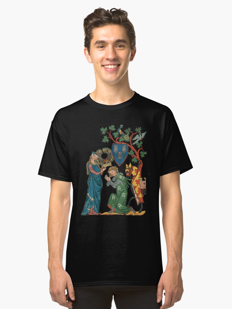 Alternate view of Medieval German Minne art Classic T-Shirt
