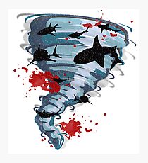 Shark Tornado - Science Fiction Shark Movie - Shark Attack - Shark Tornado Oh Hell No - Sharks! Photographic Print