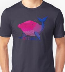 Bisexuwhale - with text Unisex T-Shirt