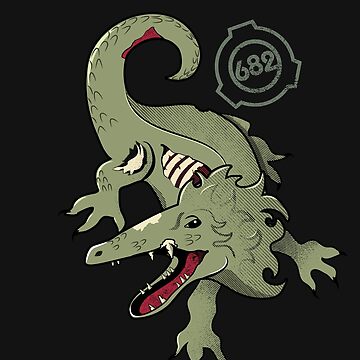 SCP-682 Sticker for Sale by turntechunderg