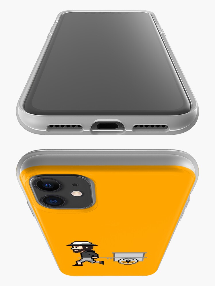 Alternative Ansicht von The Longest Pixel (orange) iPhone-Hülle & Cover