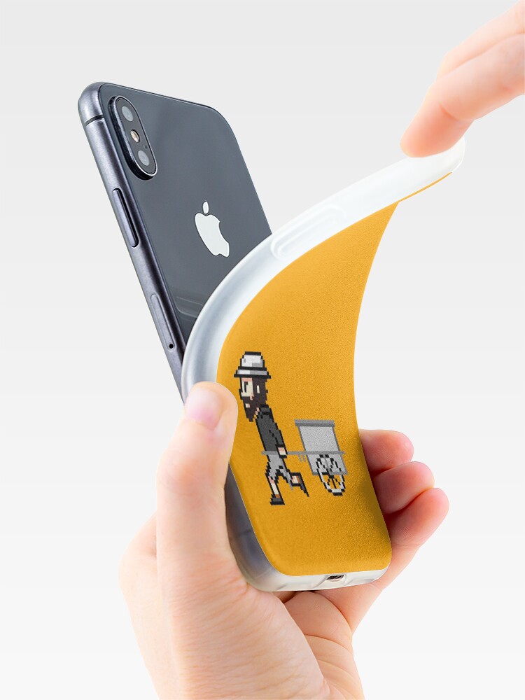 Alternative Ansicht von The Longest Pixel (orange) iPhone-Hülle & Cover