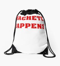 machete happens Drawstring Bag