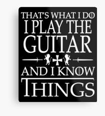 Guitar Players Smart Gift Metal Print