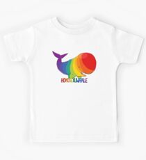 Homosexuwhale - with text Kids Tee