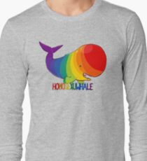 Homosexuwhale - with text Long Sleeve T-Shirt