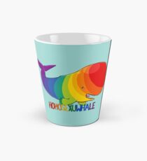 Homosexuwhale - with text Tall Mug