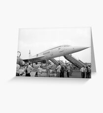 BA Concorde G-BBDG at Farnborough Greeting Card