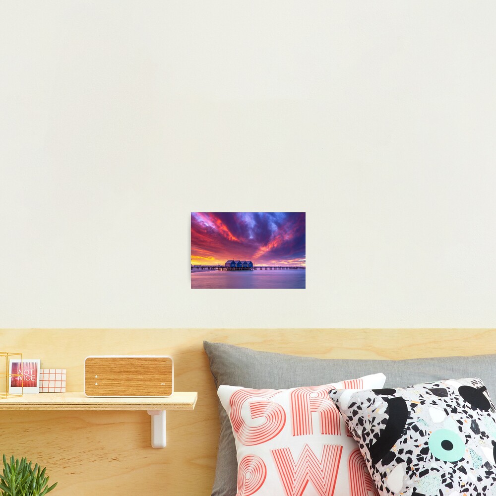 Busselton Sunset Colour Burst Photographic Print