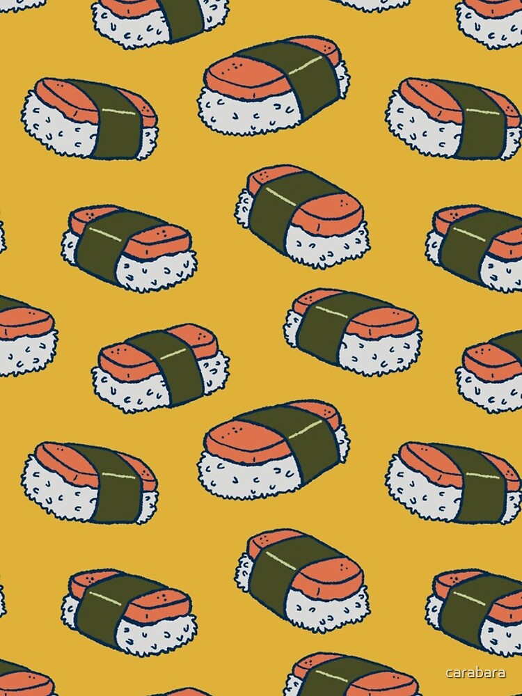 Spam Musubi Sushi Pattern by carabara