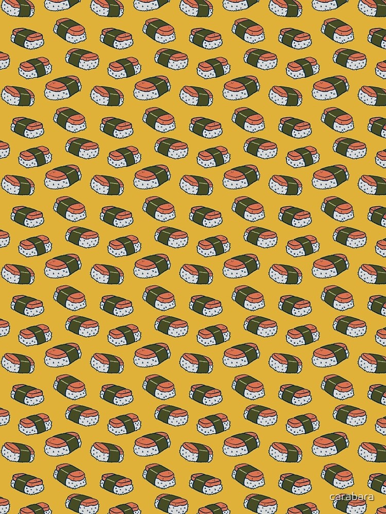 Spam Musubi Sushi Pattern by carabara