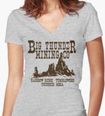 Big Thunder Mining Co Women's Fitted V-Neck T-Shirt