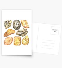 Gelbes Kristallaquarell entsteint Muster Postkarten