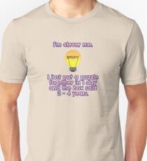 I'm clever at puzzles me... Slim Fit T-Shirt