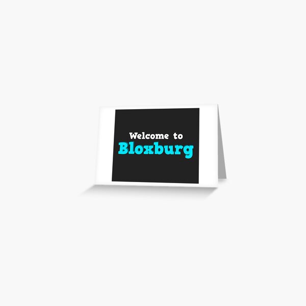 Bloxburg Greeting Cards Redbubble - roblox shinobi life rp mode roblox flee the facility bigb