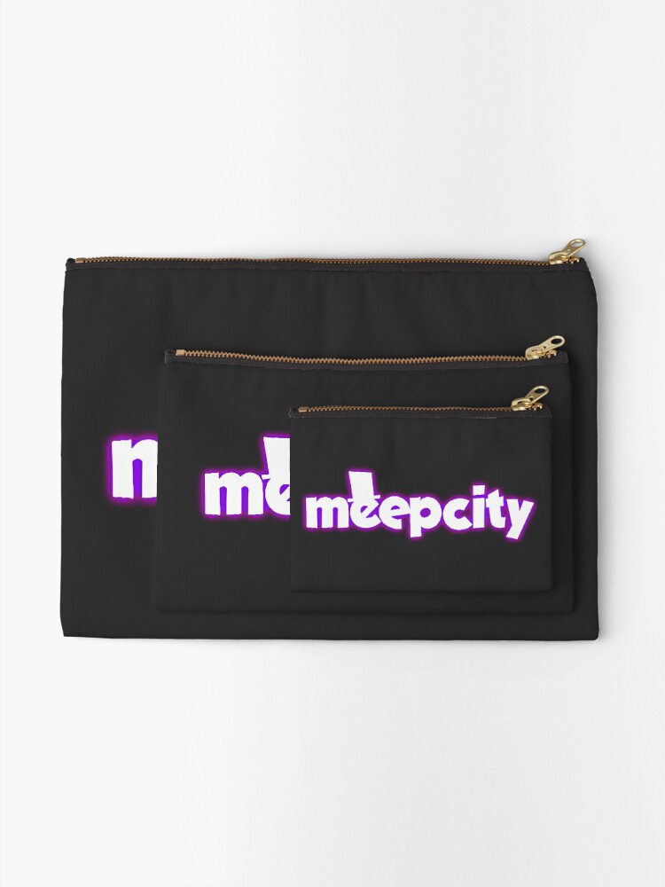 Meep City Roblox Zipper Pouch By Overflowhidden Redbubble - meep city roblox baby t shirt by overflowhidden redbubble